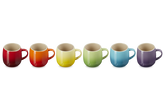 Le Creuset 6 Rainbow Assorted U Mug 380Ml