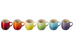 Le Creuset 6 Rainbow Assorted U Mug 380Ml