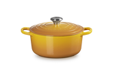Le Creuset Cast Iron Signature Round Casserole In Nectar