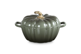 Le Creuset Cast Iron Signature Pumpkin Casserole 24cm In Thyme