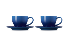 Le Creuset Cup&Saucer Azure Blue