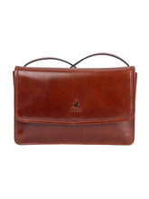 Polo Womens Newport Flapover Sling Bag In Brown