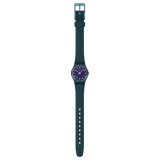 Swatch Weave Watch In Teal