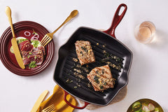 Le Creuset Signature Square Skillet Grill 26Cm Nectar