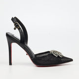Miss Black Ladies Lola 73 Heels In Black