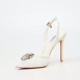 Miss Black Ladies Lola 73 Heels In White