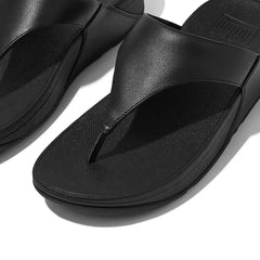 Fitflop Womens Lulu Leather Shoes In Black