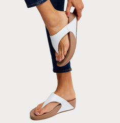 Fitflop Womens Lulu Leather Shoes In White