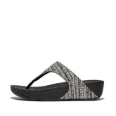 Fitflop Ladies Lulu Shimmer Weave Sandals In Black