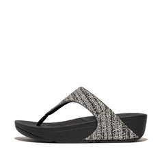 Fitflop Ladies Lulu Shimmer Weave Sandals In Black