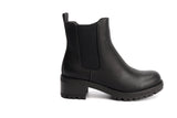 Savoy Ladies Block Heel Boot In Black