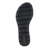 Savoy Womens Strap Wedge Sandals In Black