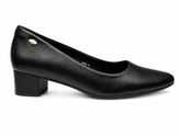 La Her Ladies Comfort Small Heels In Black