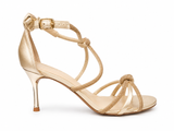La Her Ladies Evening Heels In Gold
