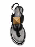 La Her Ladies JY12 Fashion Sandals In Black