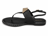 La Her Ladies JY12 Fashion Sandals In Black