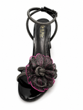 La Her Ladies QXG10 Evening Heels In Black