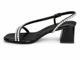 La Her Ladies QXG12 Evening Heels In Black