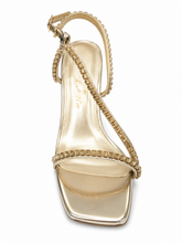 La Her Ladies QXG12 Evening Heels In Gold