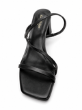 La Her Ladies QXG28 Heels In Black