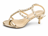 La Her Ladies QXG4 Evening Heels In Champagne