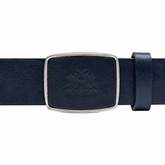 La Martina Mens Belt In Dark Blue