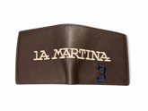 La Martina Mens Lopez Wallet In Brandy