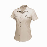 Boerboel Ladies Short Sleeve Kalahari Shirt In Stone