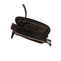 Lefel 177 Martina Multi Zip Midi Sling Bag Brown