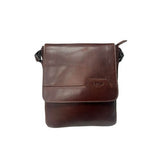 Lefel Martina Medium Flap Sling Bag In Oxblood