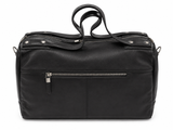 Lefel Leather Travel Duffel Bag In Black