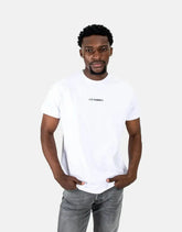 Les Hommes Mens Centre Print T-Shirt In White