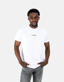 Les Hommes Mens Centre Print T-Shirt In White
