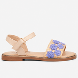 Little Miss Black Kids Heavenly 1 Sandals In Blue