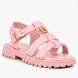 Little Miss Black Kids Tiny 1 Sandals In Pink