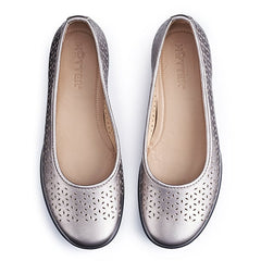 Hotter Womens Livvy II Shoes In Pewter