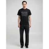 Replay Mens Regular T-shirt With Archival Print In Black