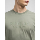 Replay M3043 2660 Crew-Neck Tshirt W/Lettering Prn