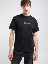 Replay Mens Custom Print T-Shirt In Black