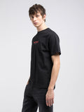 Replay Mens Custom Print T-Shirt In Black