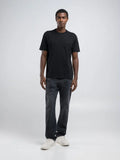 Replay Mens R Printed T-Shirt In Black
