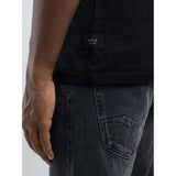 Replay Mens R Printed T-Shirt In Black