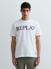Replay Mens T-shirt With Logo Print In White