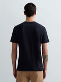 Replay Mens T-shirt With Logo Print In Navy