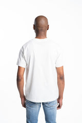 Replay M3134 2660 White Cotton T-Shirt With Faded Black Lettering