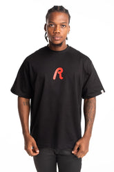 Replay Mens Centred R T-Shirt In Black