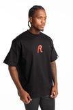 Replay Mens Centred R T-Shirt In Black