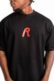 Replay Mens Centred R T-Shirt In Black