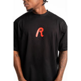 Replay Mens Centred R T-Shirt In Black