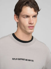 Replay Mens 589 Crew Neck Sweatshirt In Grey